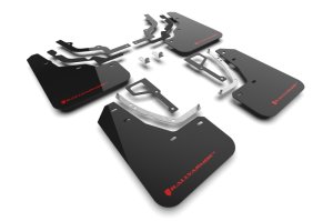 Hyundai Ioniq 5 N Mud Flap - Front + Rear - Rally Armor - UR Series - Black/Red - `25-`27 Hyundai Ioniq 5 N Mud Flap - Front + Rear - Rally Armor - UR Series - Black/Red - `25-`27